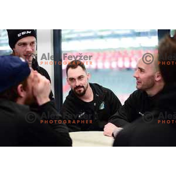 Slovenia Ice-Hockey team press conference in Jesenice, Slovenia on February 3, 2020