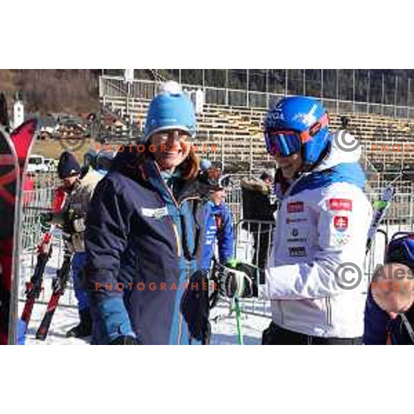 Petra Vlhova (SVK) during AUDI FIS Alpine Ski World Cup Golden Fox practice in Kranjska gora, Slovenia on February 14, 2020
