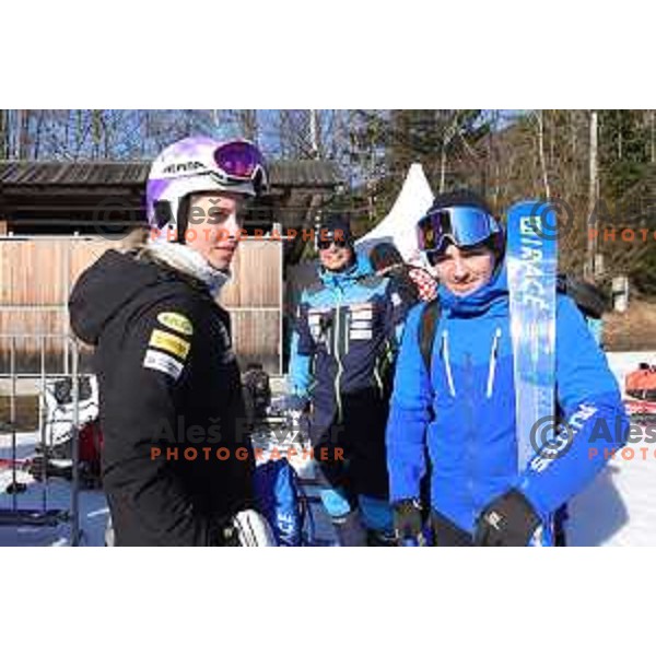 Ana Bucik (SLO) during AUDI FIS Alpine Ski World Cup Golden Fox practice in Kranjska gora, Slovenia on February 14, 2020