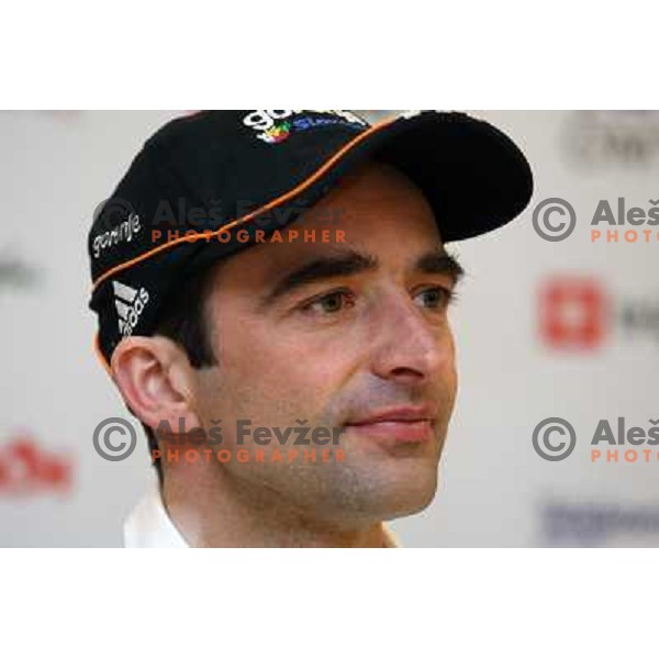 Franci Petek of Slovenia Nordic Ski team at press conference before World Cup Ski jumping finals in Planica ,Joze Pucnik Airport in Ljubljana 11.3.2008. Photo by Ales Fevzer 