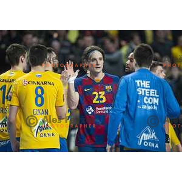 Jure Dolenec after Velux EHF Champions League handball match between Celje Pivovarna Lasko and Barcelona in Zlatorog Arena, Celje, Slovenia on February 23, 2020