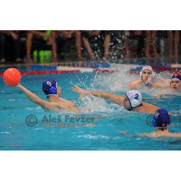 Todic (9) at match Triglav (SLO)- UTE (Hungary) in semi-final of Alpe Adria water polo league tournament in Kranj 9.3.2008. UTE won the match 10:6 and advanced to final. Photo by Ales Fevzer 