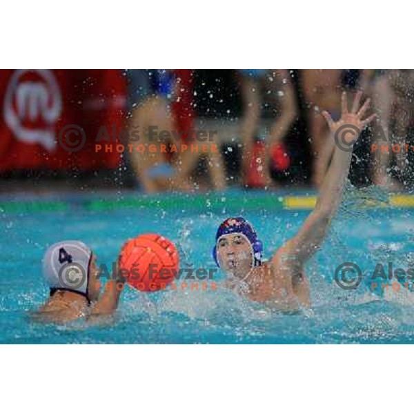 Sziklai (4) at match Triglav (SLO)- UTE (Hungary) in semi-final of Alpe Adria water polo league tournament in Kranj 9.3.2008. UTE won the match 10:6 and advanced to final. Photo by Ales Fevzer 