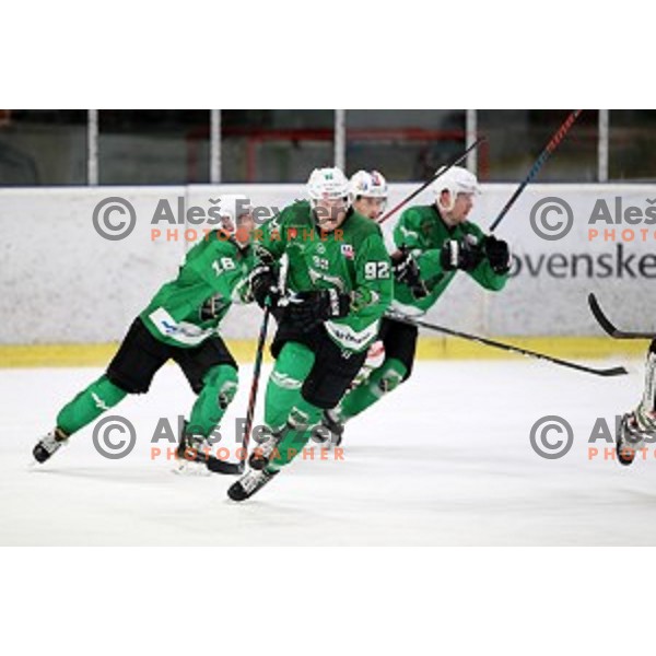 Kristjan Cepon of SZ Olimpija in action during Alps League ice-hockey match between SZ Olimpija and Rittner Buam in Tivoli Hall, Ljubljana, Slovenia on February 25, 2020