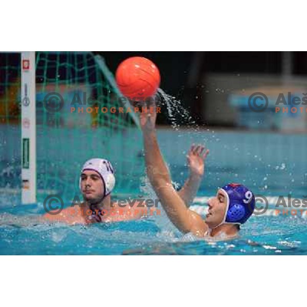 Todic (9) at match Triglav (SLO)- UTE (Hungary) in semi-final of Alpe Adria water polo league tournament in Kranj 9.3.2008. UTE won the match 10:6 and advanced to final. Photo by Ales Fevzer 