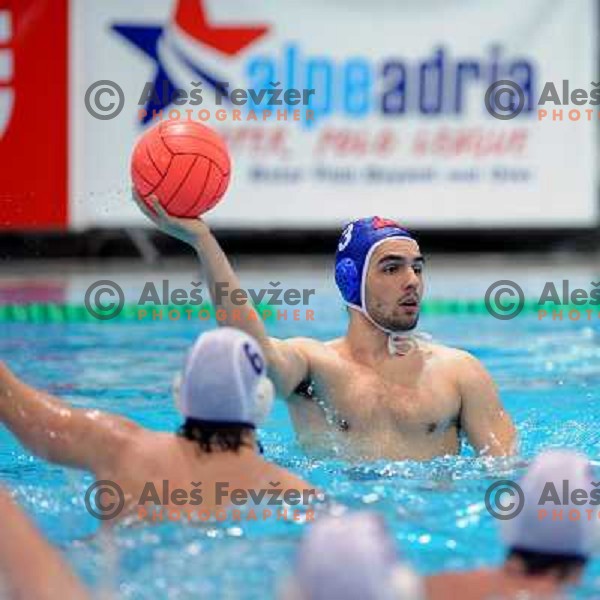 Anzeljc at match Triglav (SLO)- UTE (Hungary) in semi-final of Alpe Adria water polo league tournament in Kranj 9.3.2008. UTE won the match 10:6 and advanced to final. Photo by Ales Fevzer 