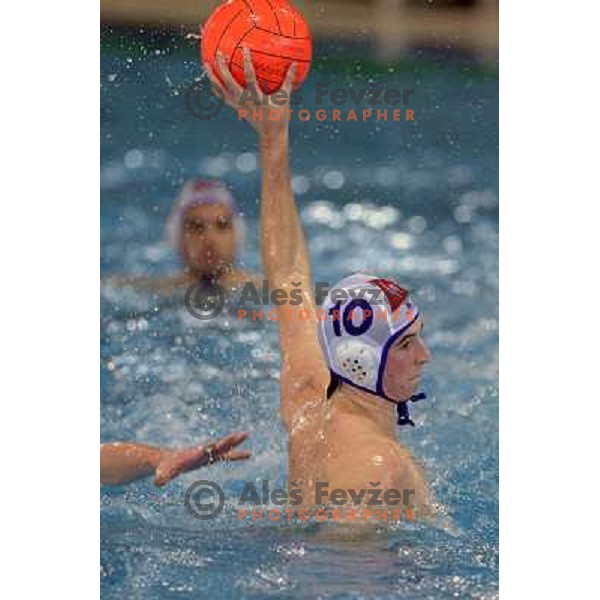 Pogacnik at match Triglav (SLO)- ASV Wien (Austria) for third place in Alpe Adria water polo league tournament in Kranj 9.3.2008. Triglav won 24:10. Photo by Ales Fevzer 