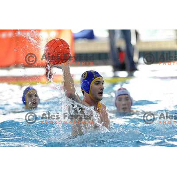 Kajmak (9) at match Triglav (SLO)- ASV Wien (Austria) for third place in Alpe Adria water polo league tournament in Kranj 9.3.2008. Triglav won 24:10. Photo by Ales Fevzer 