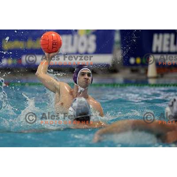 Action at match UTE (Hungary)- Opatija (Croatia) in final of Alpe Adria water polo league tournament in Kranj 9.3.2008. UTE became champion with victory 16:6. Photo by Ales Fevzer 