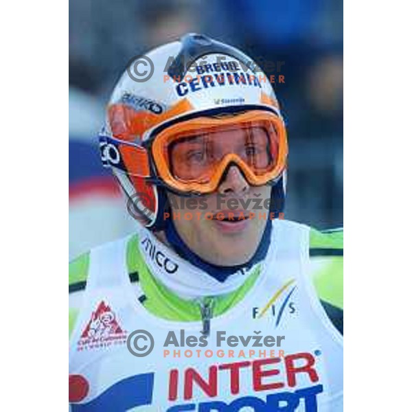 Jure Kosir at FIS Alpine World Cup Giant Slalom for Vitranc Cup in Kranjska gora, Slovenia on December 20 , 2001