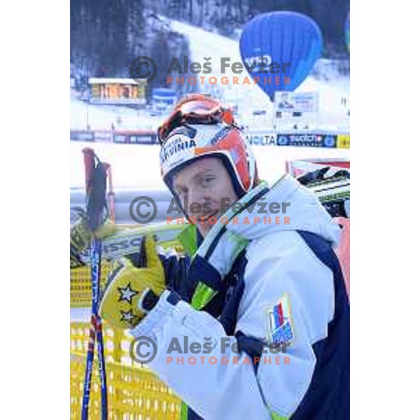 Jure Kosir at FIS Alpine World Cup Giant Slalom for Vitranc Cup in Kranjska gora, Slovenia on December 20 , 2001
