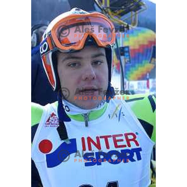 Mitja Dragsic at FIS Alpine World Cup Giant Slalom for Vitranc Cup in Kranjska gora, Slovenia on December 20 , 2001