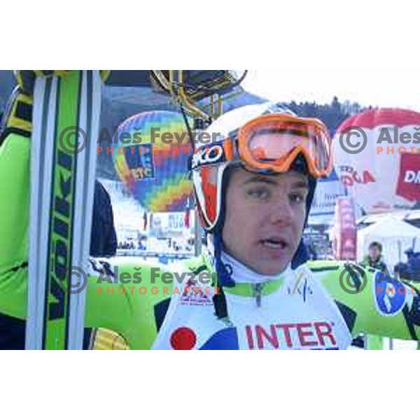 Mitja Dragsic at FIS Alpine World Cup Giant Slalom for Vitranc Cup in Kranjska gora, Slovenia on December 20 , 2001