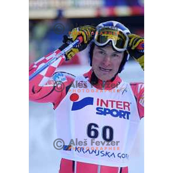 Ivica Kostelic at FIS Alpine World Cup Giant Slalom for Vitranc Cup in Kranjska gora, Slovenia on December 20 , 2001