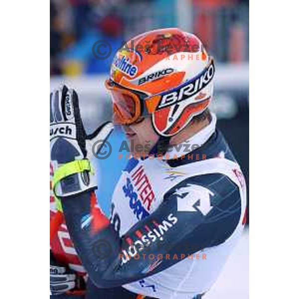 Didier Cuche at FIS Alpine World Cup Giant Slalom for Vitranc Cup in Kranjska gora, Slovenia on December 20 , 2001