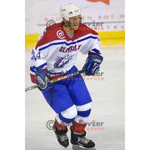 Tomaz Vnuk of Slovenia Ice-Hockey team during World Championship group B in Ljubljana, Slovenia on April 2001