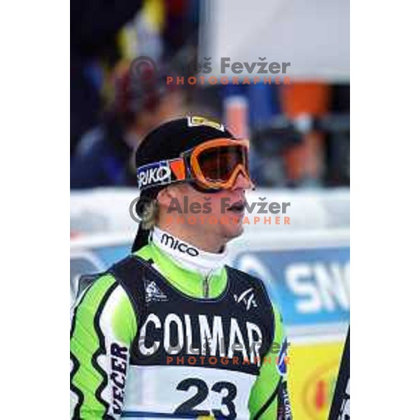 Rene Mlekuz at FIS Alpine World Cup Slalom for Vitranc Cup in Kranjska gora, Slovenia on December 22 , 2001