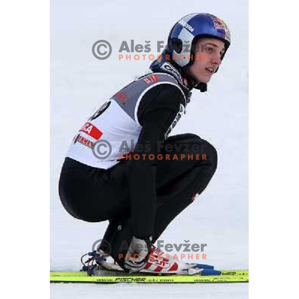 Gregor Schlierenzauer (AUT) at e.on Ruhrgas FIS World Cup Ski jumping competition on 215 meters Flying Hill in Planica (Slovenia) on 14.3.2008. Photo by Ales Fevzer 
