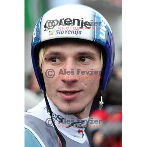 Robert Kranjec (SLO) at e.on Ruhrgas FIS World Cup Ski jumping competition on 215 meters Flying Hill in Planica (Slovenia) on 14.3.2008. Photo by Ales Fevzer 