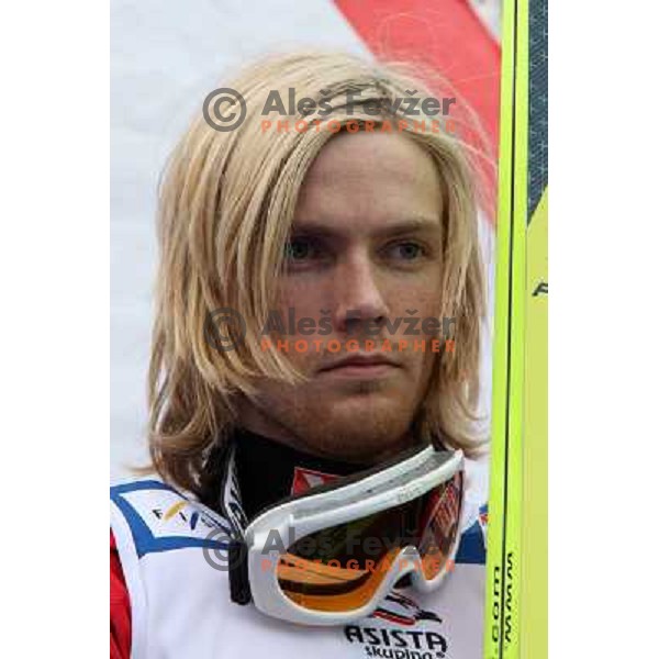 Bjoern Einar Romoeren (NOR) at prize giving ceremony after e.on Ruhrgas FIS World Cup Ski jumping competition on 215 meters Flying Hill in Planica (Slovenia) on 14.3.2008. Photo by Ales Fevzer 