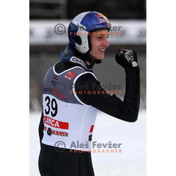 Gregor Schlierenzauer (AUT) at e.on Ruhrgas FIS World Cup Ski jumping competition on 215 meters Flying Hill in Planica (Slovenia) on 14.3.2008. Photo by Ales Fevzer 