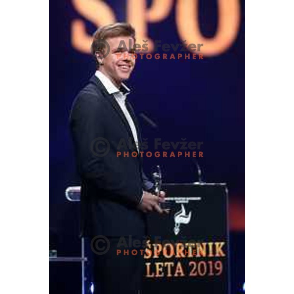 Alex Cisar at Slovenian Sportsman of the year 2019 in Ljubljana on December 17, 2019