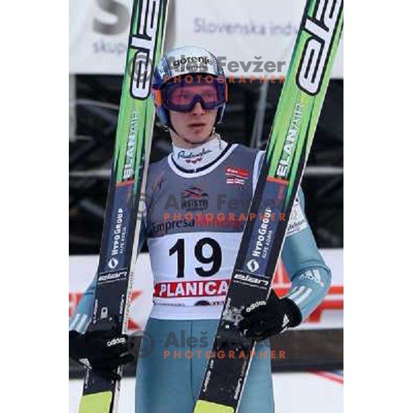 Robert Kranjec (SLO) at e.on Ruhrgas FIS World Cup Ski jumping competition on 215 meters Flying Hill in Planica (Slovenia) on 14.3.2008. Photo by Ales Fevzer 