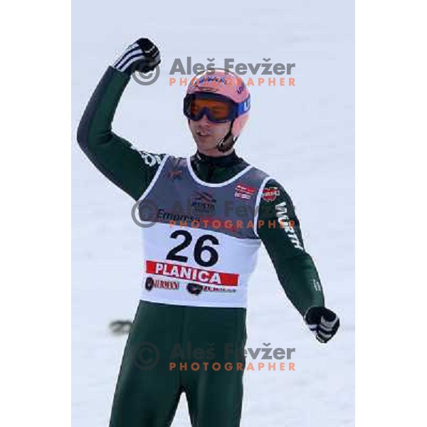 Michael Neumayer (GER) at e.on Ruhrgas FIS World Cup Ski jumping competition on 215 meters Flying Hill in Planica (Slovenia) on 14.3.2008. Photo by Ales Fevzer 
