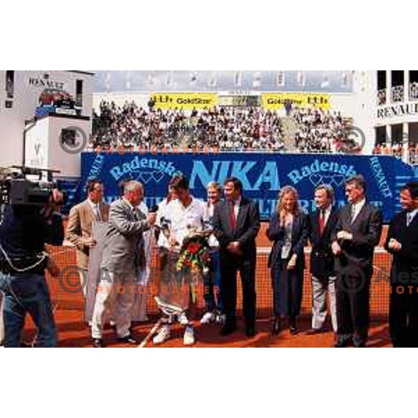 Adrian Voinea (ROM), runner-up of Renault Slovenia Open, ATP Challenger in Domzale, Slovenia on May 1995 