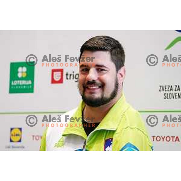 Para swimmer Darko Djuric at press conference in Ljubljana, Slovenia on June 3, 2020 where he announced end of his ParaOlympic sports carrer