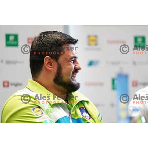Para swimmer Darko Djuric at press conference in Ljubljana, Slovenia on June 3, 2020 where he announced end of his ParaOlympic sports carrer