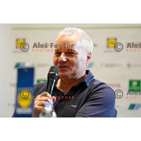 Boro Strumbelj at press conference in Ljubljana, Slovenia on June 3, 2020 