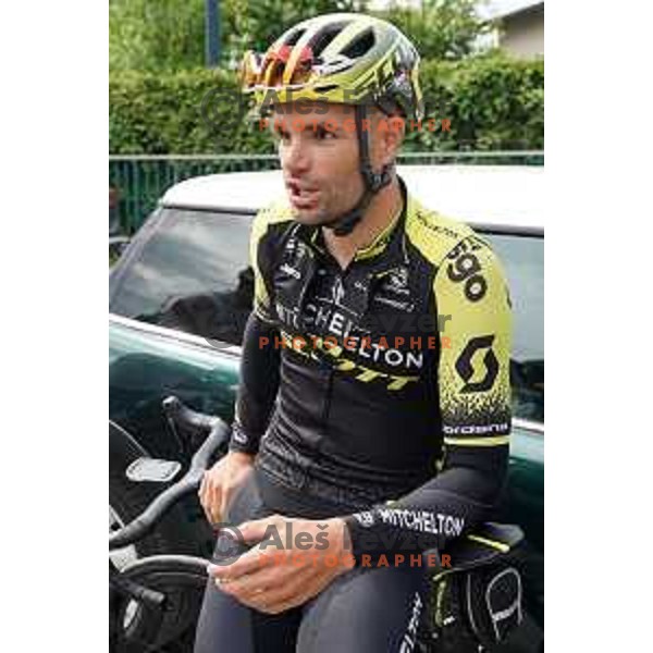 Luka Mezgec during World Cycling day practice ride in Slovenia on June 3, 2020