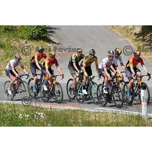 Jan Polanc Jan Tratnik ,Tadej Pogacar, Luka Pibernik, Luka Mezgec, Primoz Roglic Domen Novak, Matej Mohoric during World Cycling day practice in Slovenia on June 3, 2020