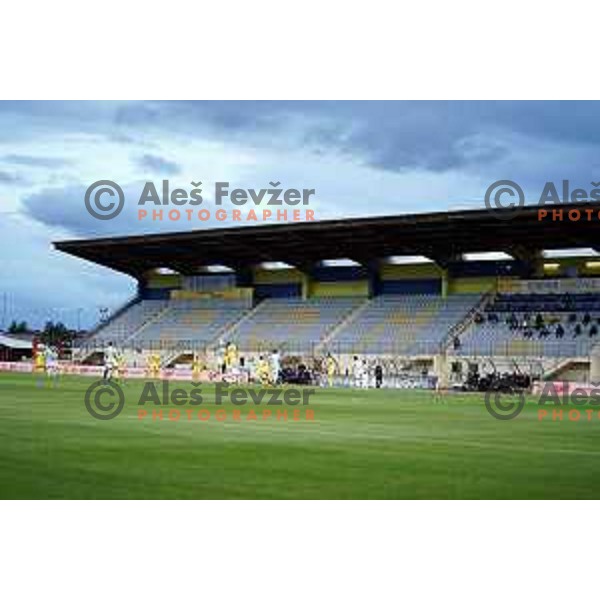 Empty stadium during Prva Liga Telekom Slovenije 2019/2020 football match between Domzale and Maribor in Domzale, Slovenia on June 7 , 2020