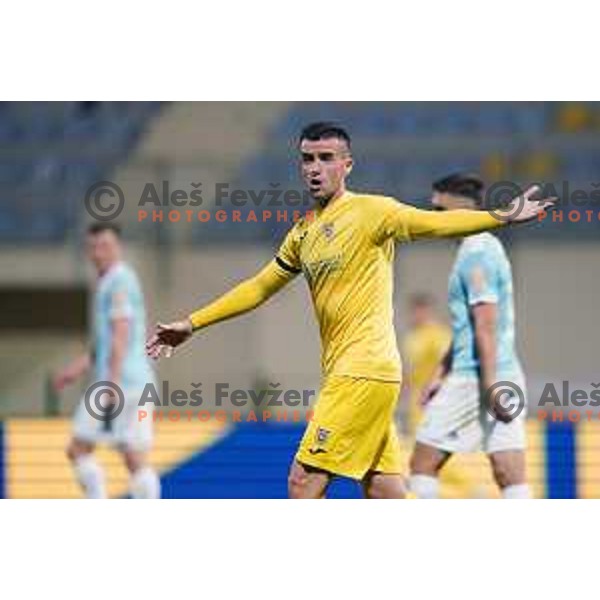 in action during Prva Liga Telekom Slovenije 2019/2020 football match between Domzale and Maribor in Domzale, Slovenia on June 7 , 2020