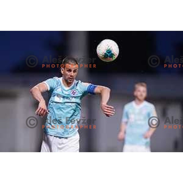 Mitja Viler in action during Prva Liga Telekom Slovenije 2019/2020 football match between Domzale and Maribor in Domzale, Slovenia on June 7 , 2020