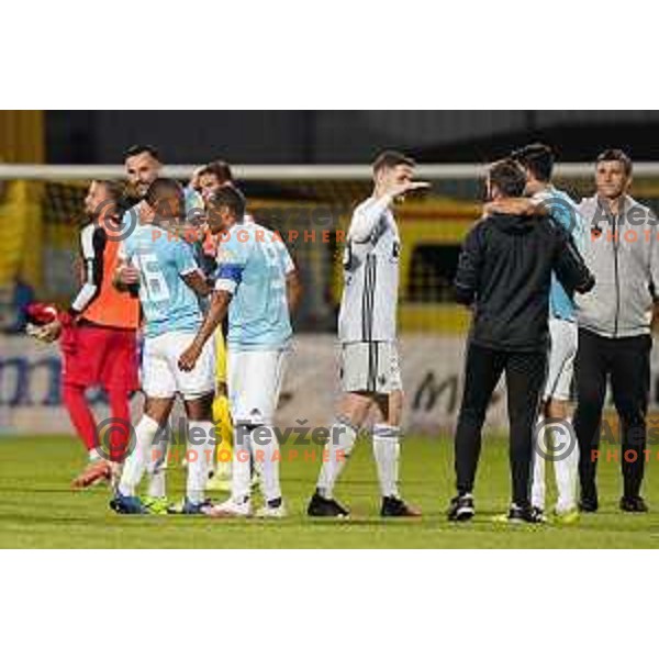 Amir Dervisevic, Kenan Piric, Sergej Jakirovic during Prva Liga Telekom Slovenije 2019/2020 football match between Domzale and Maribor in Domzale, Slovenia on June 7 , 2020
