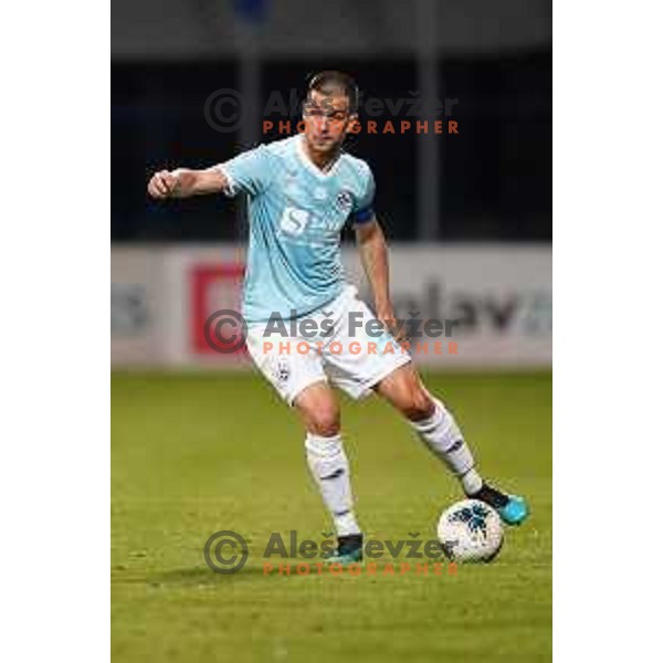 Mitja Viler in action during Prva Liga Telekom Slovenije 2019/2020 football match between Domzale and Maribor in Domzale, Slovenia on June 7 , 2020