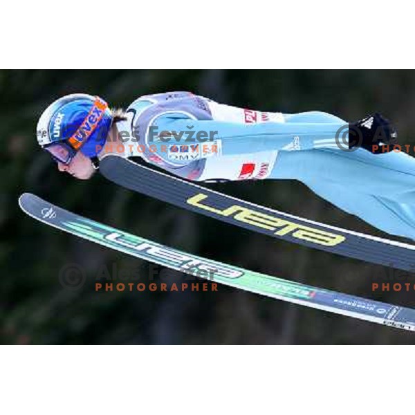 Robi Kranjec (SLO) at e.on Ruhrgas FIS World Cup Ski jumping competition on 215 meters Flying Hill in Planica (Slovenia) on 14.3.2008. Photo by Ales Fevzer 