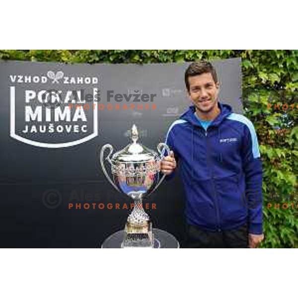 Aljaz Bedene at inaugural Mima Cup tennis match between best Slovenian players in RCU, Lukovica, Slovenia on June 8 , 2020