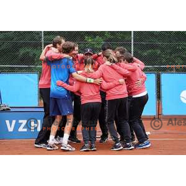 inaugural Mima Cup tennis match between best Slovenian players in RCU, Lukovica, Slovenia on June 8 , 2020
