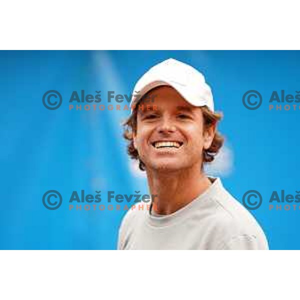 Blaz Kavcic at inaugural Mima Cup tennis match between best Slovenian players in RCU, Lukovica, Slovenia on June 8 , 2020