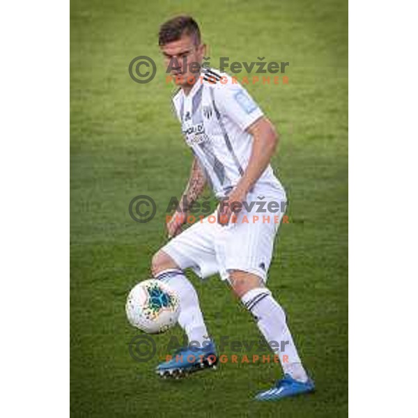 Luka Bobicanec in action during Slovenian Cup 2019/20 football match between Aluminij and Mura in Brdo pri Kranju, Slovenia on June 9, 2020