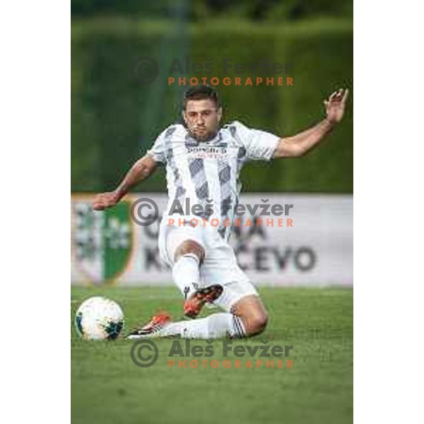 Amadej Marosa in action during Slovenian Cup 2019/20 football match between Aluminij and Mura in Brdo pri Kranju, Slovenia on June 9, 2020