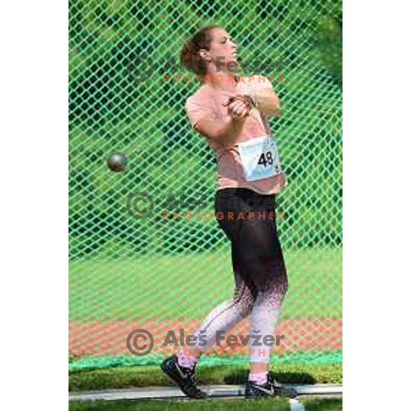 Barbara Spiler competes at athletics meeting in Slovenska Bistrica, Slovenia on June 13 , 2020