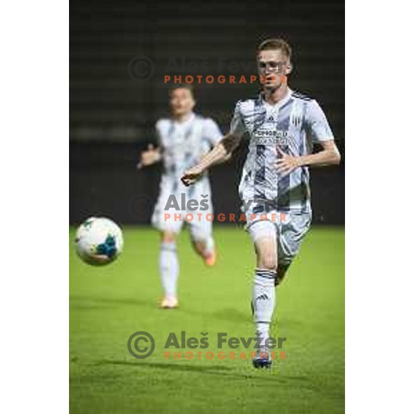 Zan Karnicnik in action during Prva liga Telekom Slovenije 2019/20 football match between Mura and Tabor Sežana in Fazanerija, Murska Sobota, Slovenia on June 13, 2020