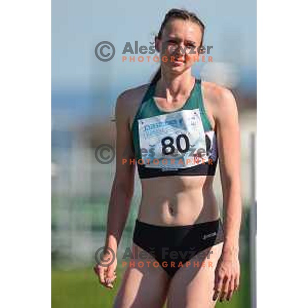 Marusa Cernjul competes at athletics meeting in Slovenska Bistrica, Slovenia on June 13 , 2020