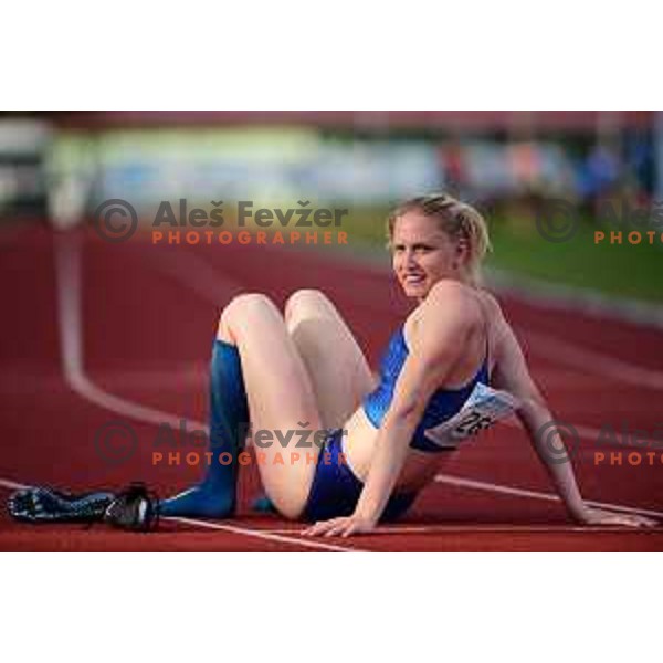 Agata Zupin competes at athletics meeting in Slovenska Bistrica, Slovenia on June 13 , 2020