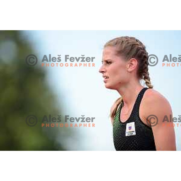 Anita Horvat competes at athletics meeting in Slovenska Bistrica, Slovenia on June 13 , 2020
